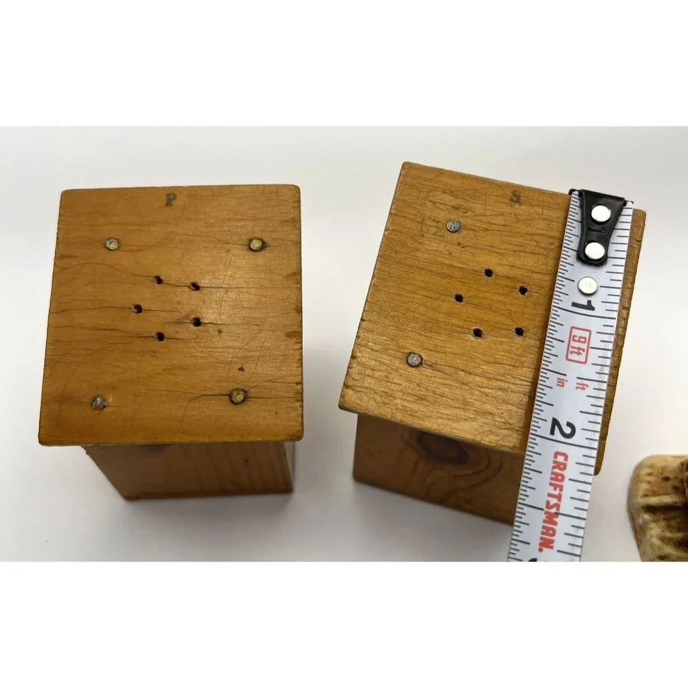Ma and Pa Outhouse Salt/Pepper Shaker AND Covered Wagons 1949 Shakers
